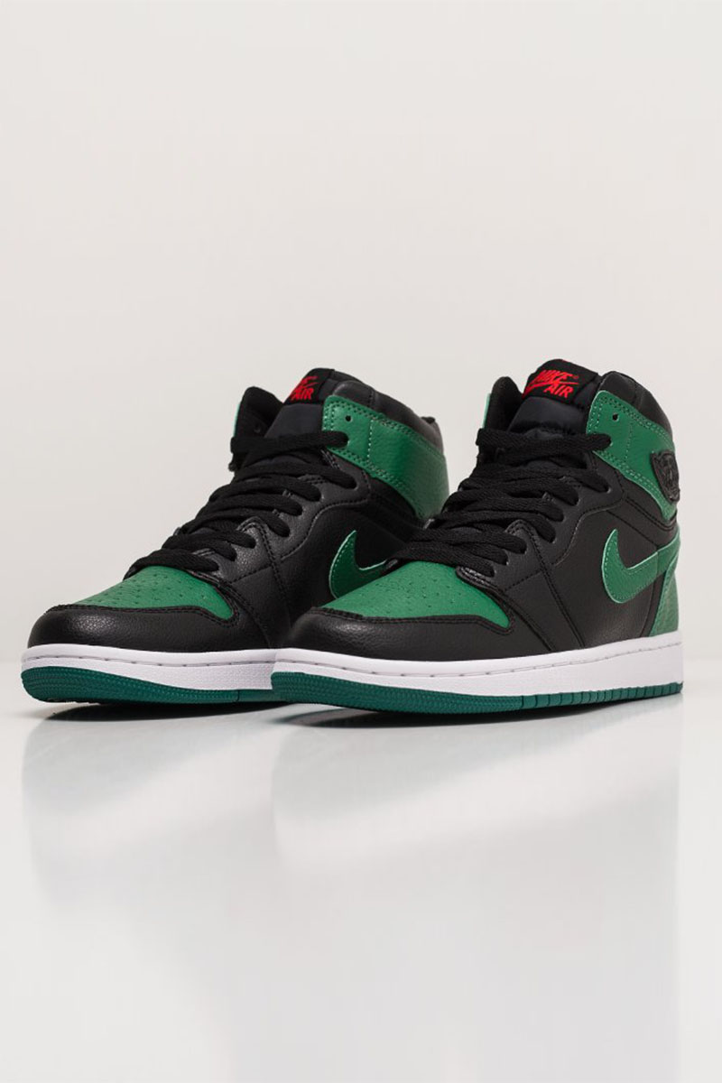 Nike Кроссовки AJ1 Retro - Green / Black