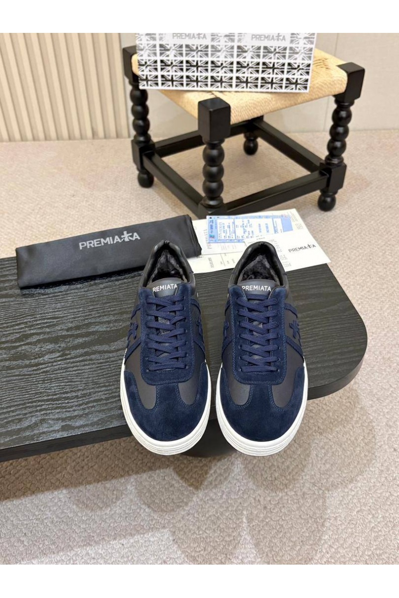 Premiata Комбинированные кроссовки с мехом Bonnie