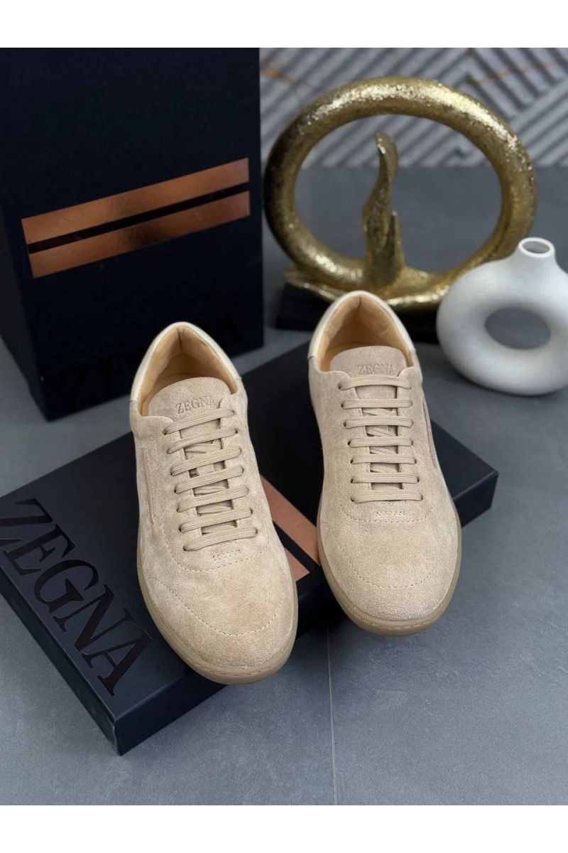 Zegna Мужские замшевые кроссовки "232"