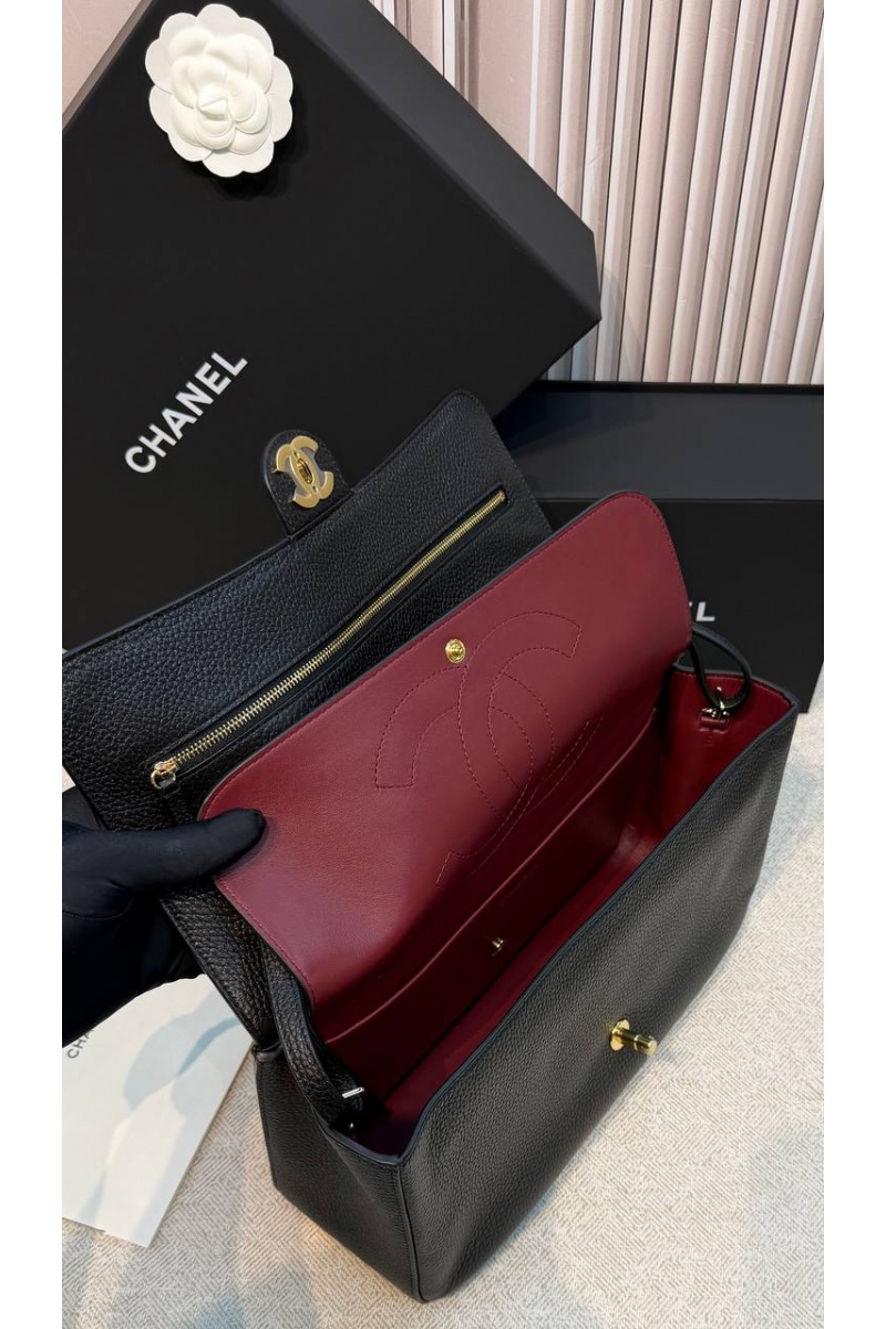 Chаnеl Кожаная сумка premium 32x19.5x10 см