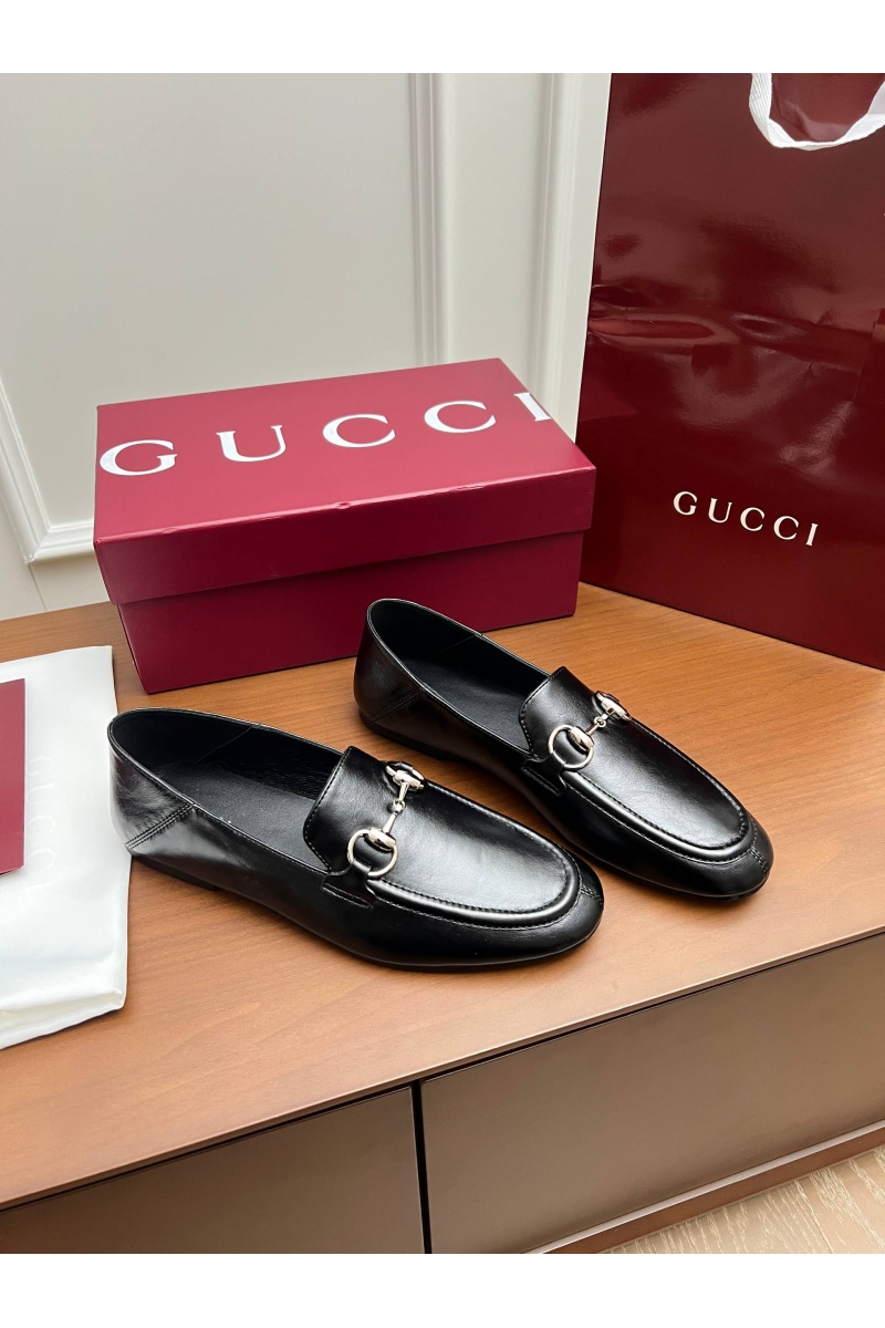Gucci Женские кожаные лоферы Jordaan premium