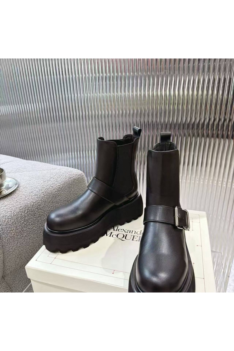 Alexander McQueen  Женские кожаные ботинки 