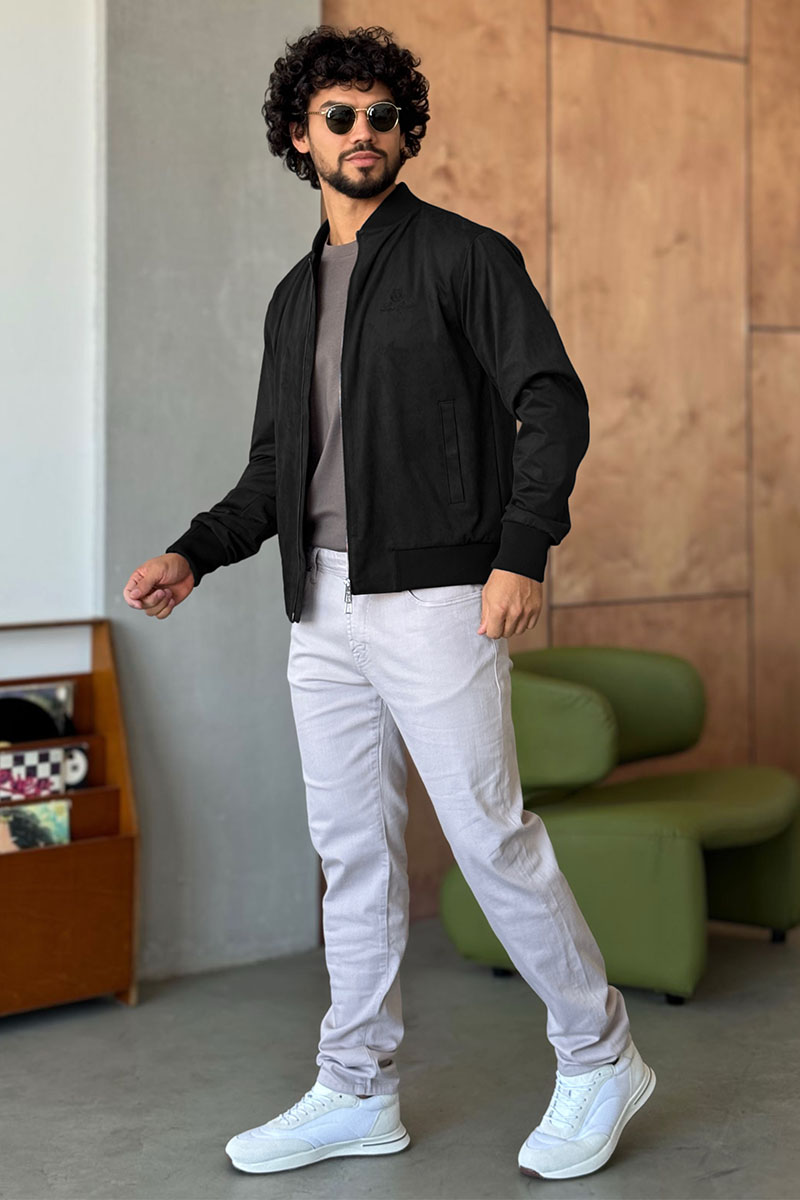 Loro Piana Мужской чёрный бомбер