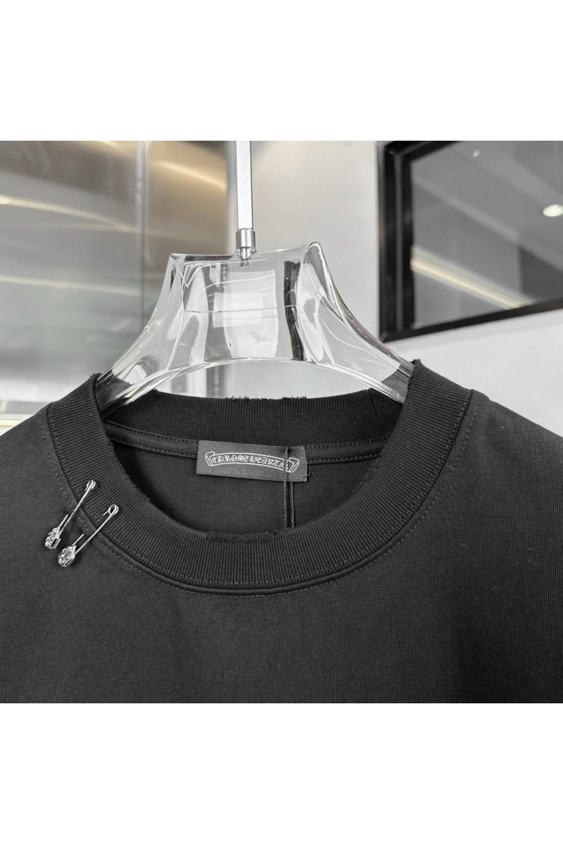 Chrome Hearts Чёрная оверсайз футболка Premium