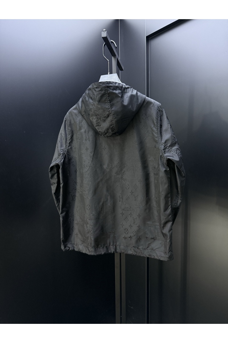 Lоuis Vuittоn Мужская чёрная ветровка Premium