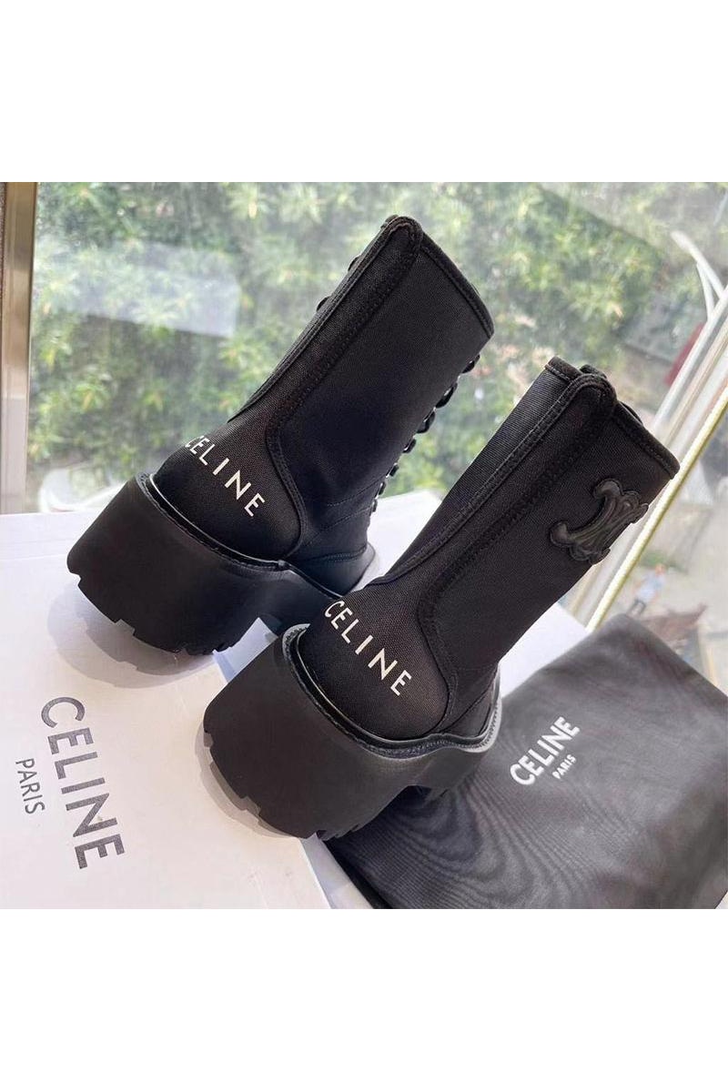 Celine Женские ботинки чёрного цвета premium