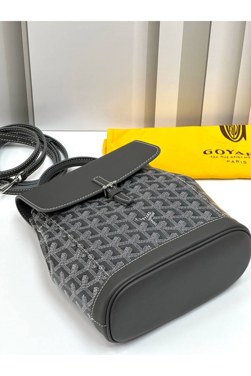 Designer Clothing Женский рюкзак Goyard Alpin Mini Premium 23x19x9.5 см - Grey