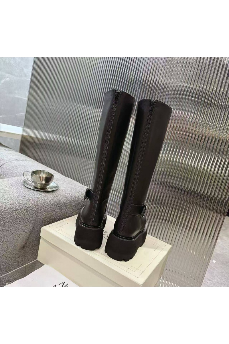 Alexander McQueen Женские кожаные сапоги 