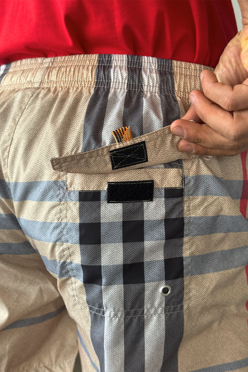 Burberry Мужские бежевые шорты London Check