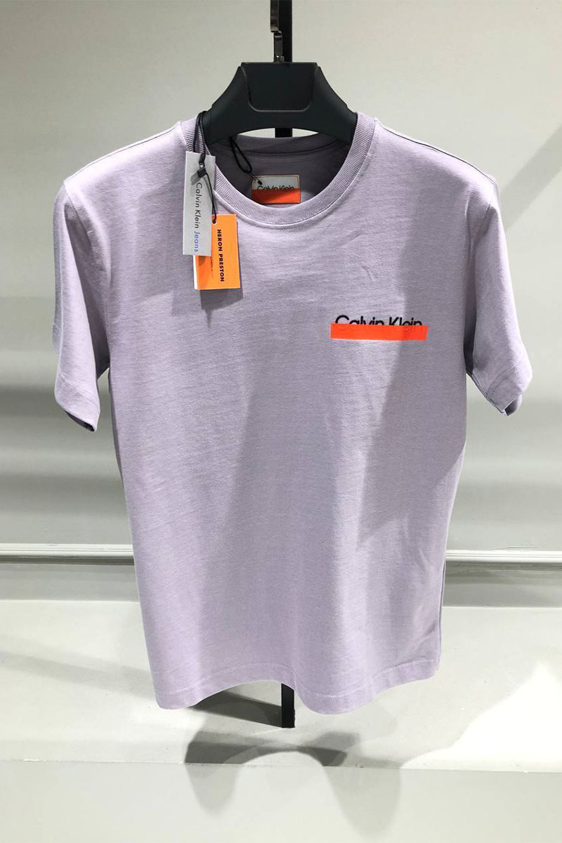 Heron Preston Светло-фиолетовая футболка Orange 2.0