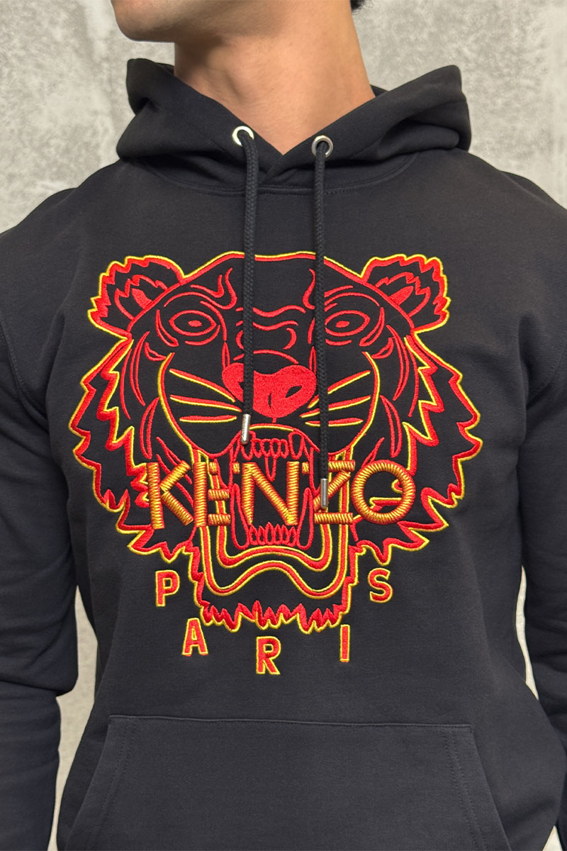 Kenzo Мужское чёрное худи The Year of the Tiger