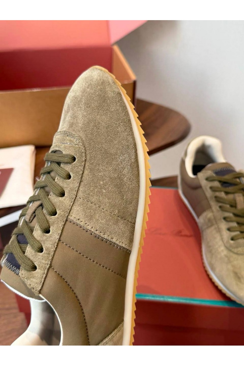 Loro Piana Женские замшевые кроссовки Loro Piana Fast Walk premium