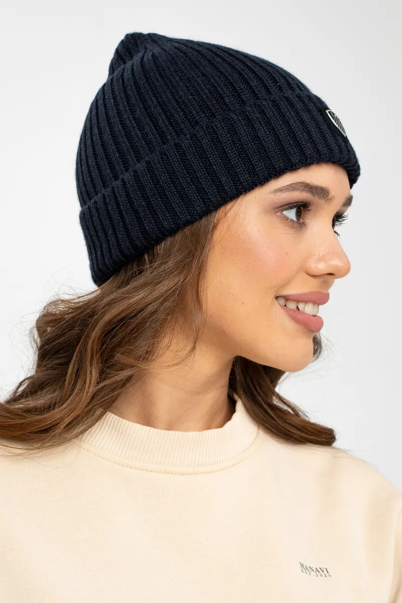 Emporio Armani EA7 Шапка logo-plaque - Navy 