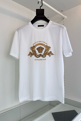 Белая футболка Coupe Blason embroidered