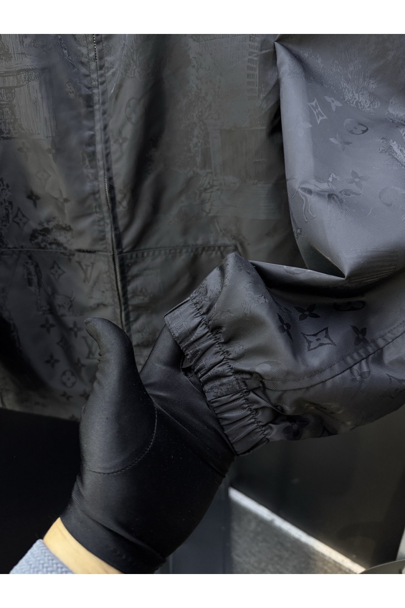 Lоuis Vuittоn Мужская чёрная ветровка Premium