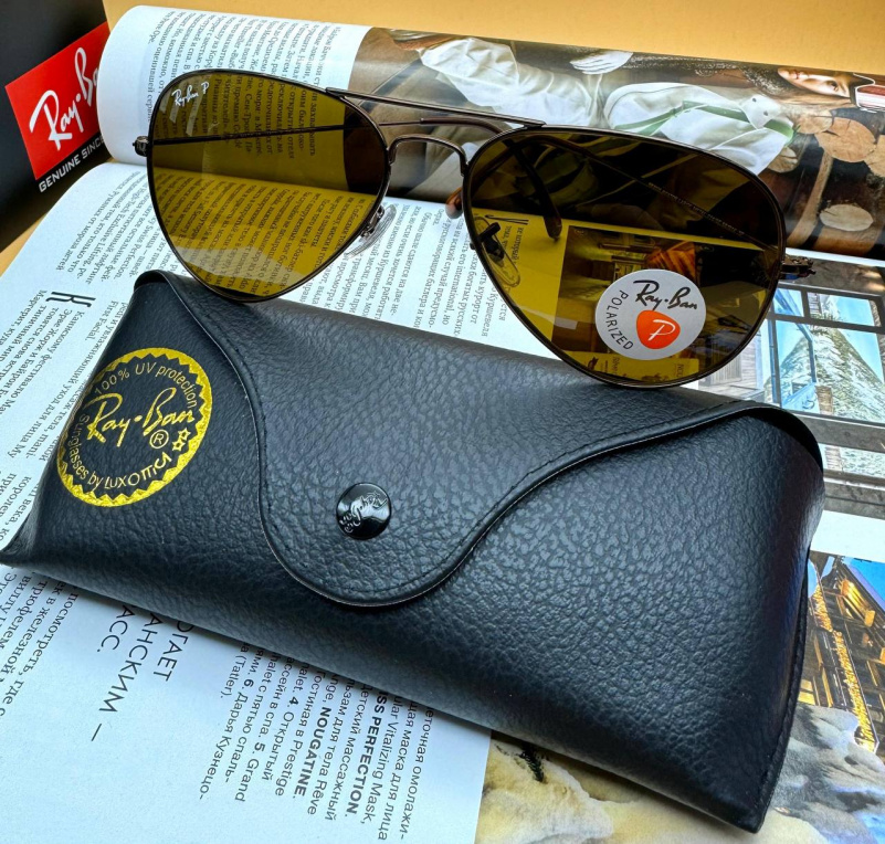 Ray Ban Солнцезащитные очки Aviator Large Metal
