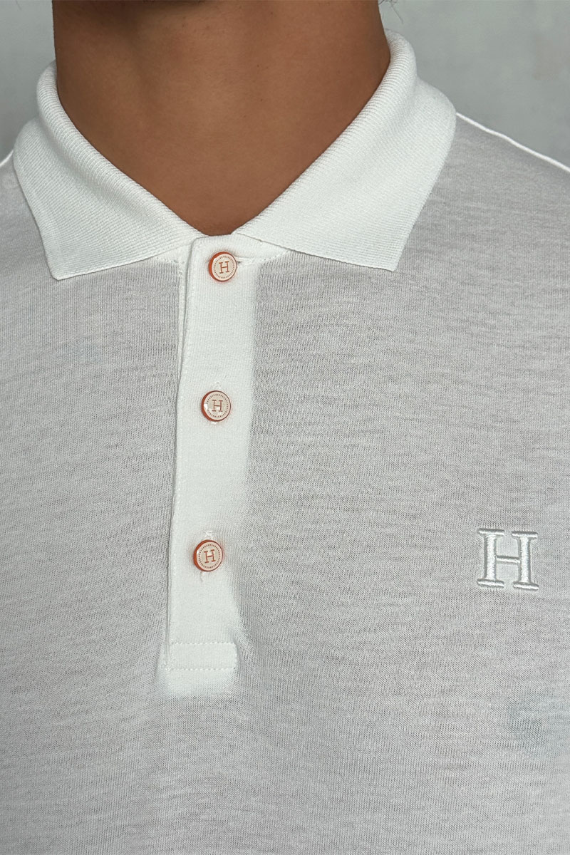 Hermes Мужское белое поло 