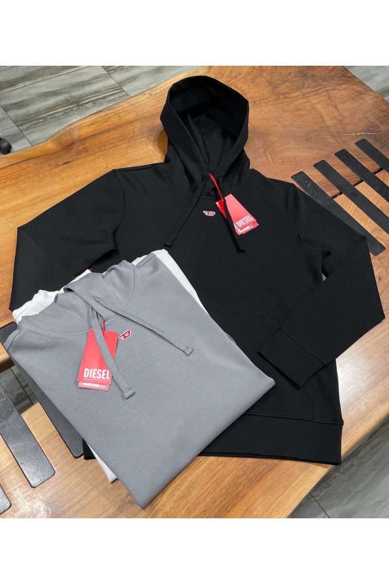 Diesel Мужское худи S-Ginn-Hood-D - Grey