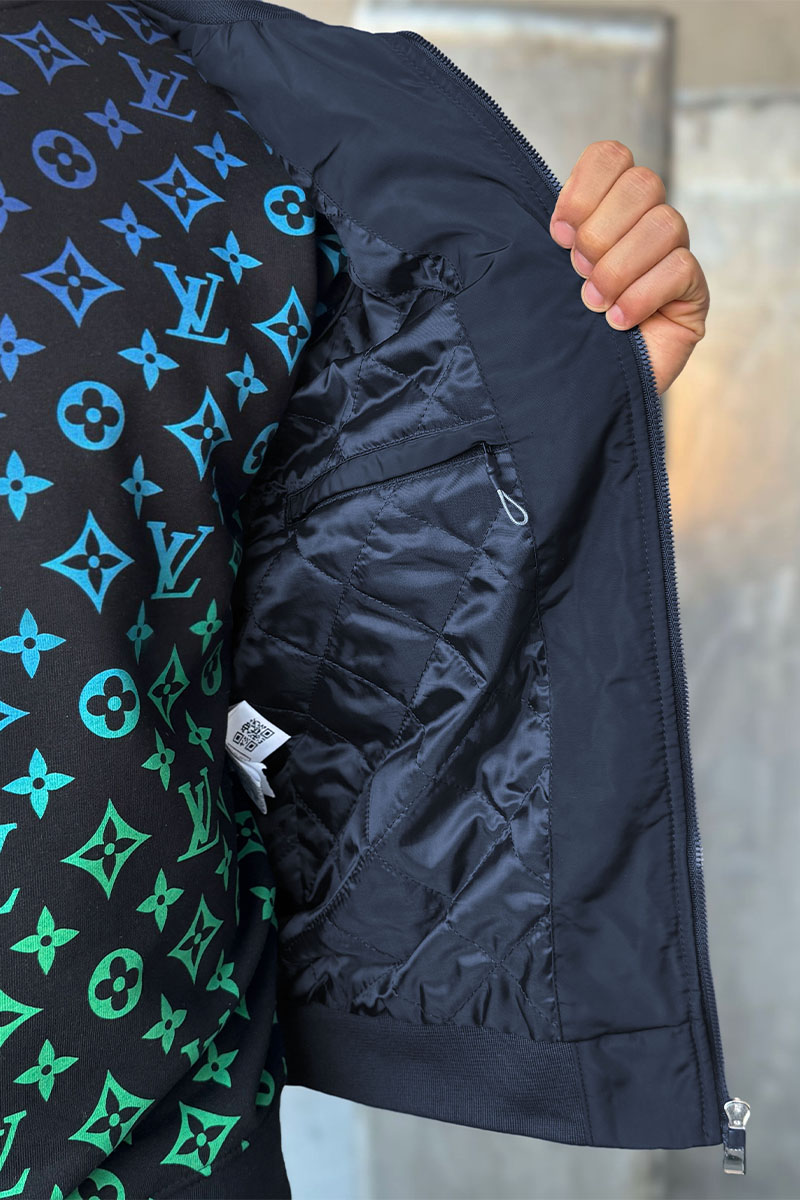 Hugо Воss Мужская тёмно-синяя ветровка logo-patch