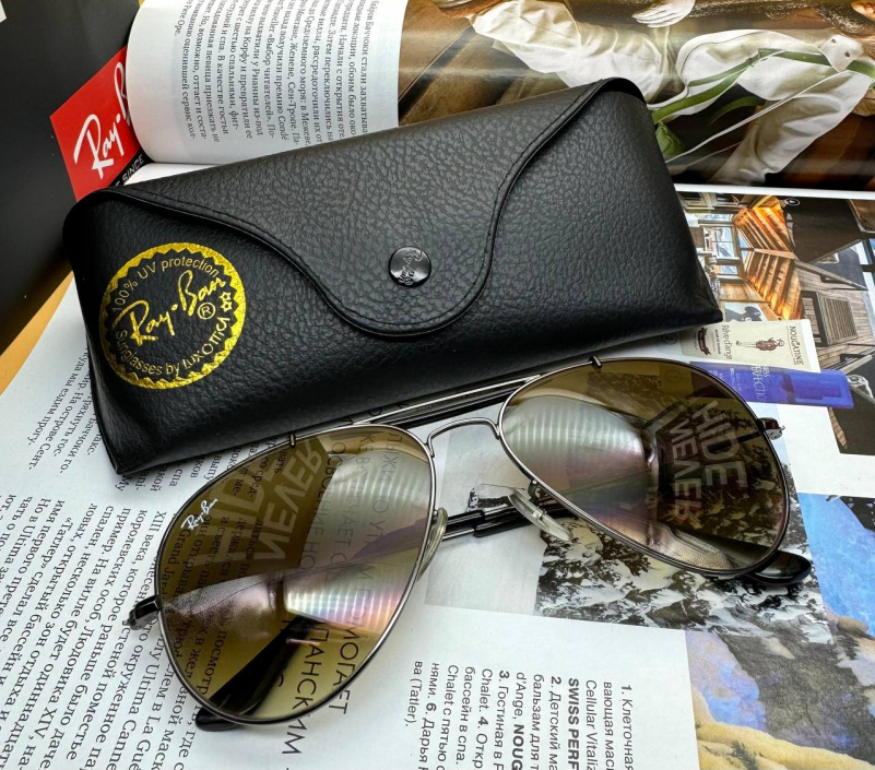 Ray Ban Солнцезащитные очки Aviator Large Metal