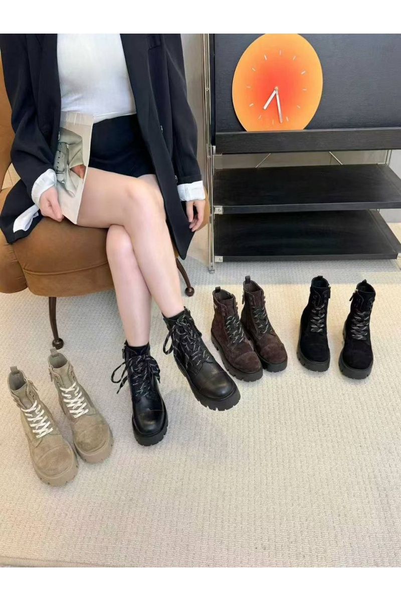 Prada Женские кожаные ботинки 
