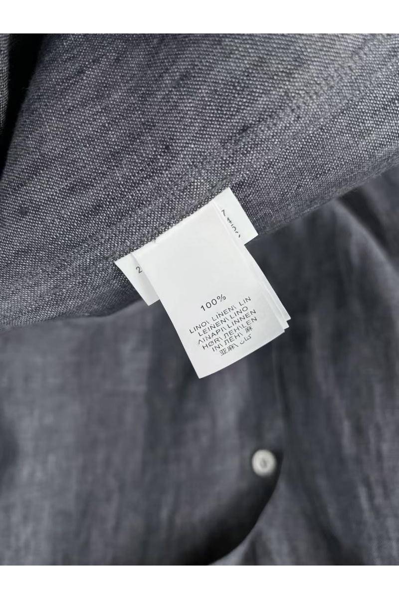 Designer Льняная рубашка Premium - Grey