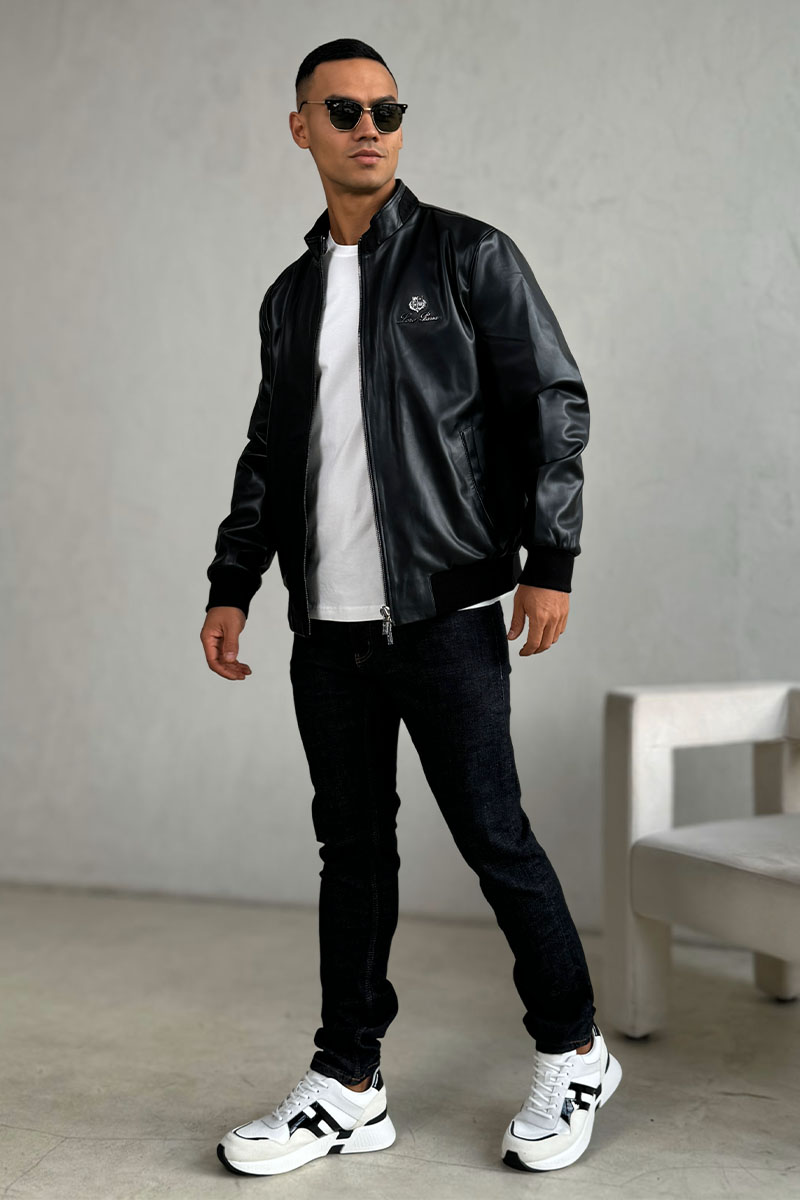 Loro Piana Мужская кожаная куртка 