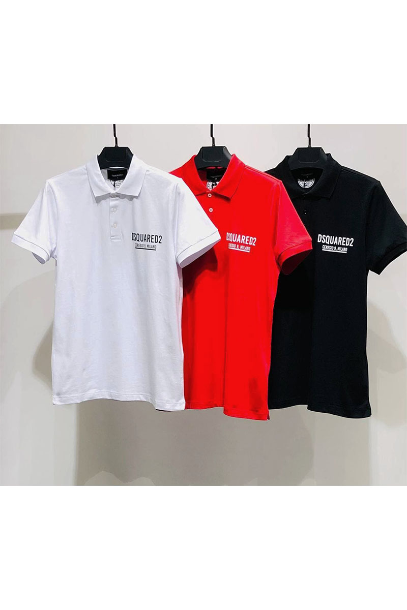 Dsquared2 Мужское поло Ceresio 9 Milano - White