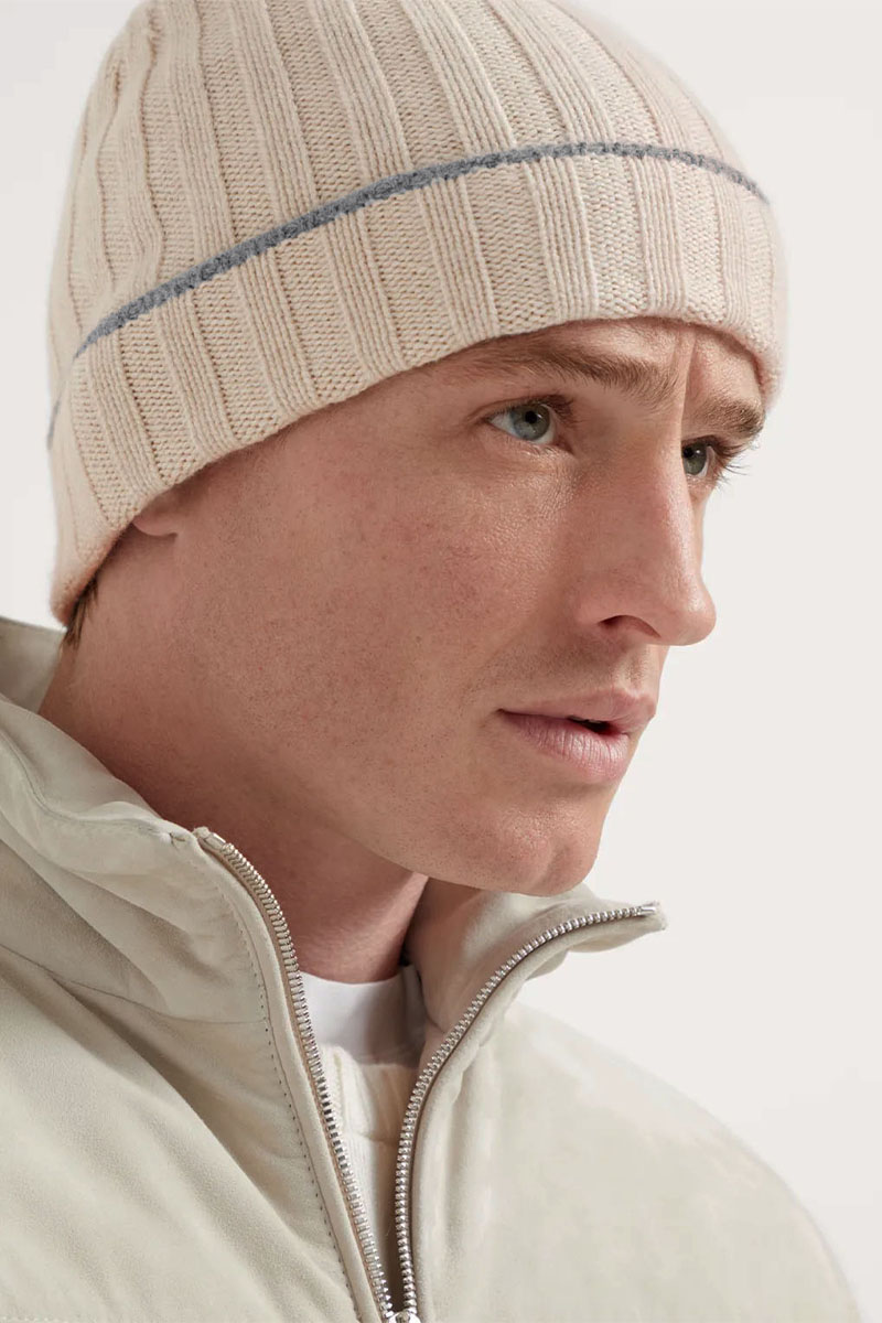 Designer Кашемировая шапка Premium - Beige