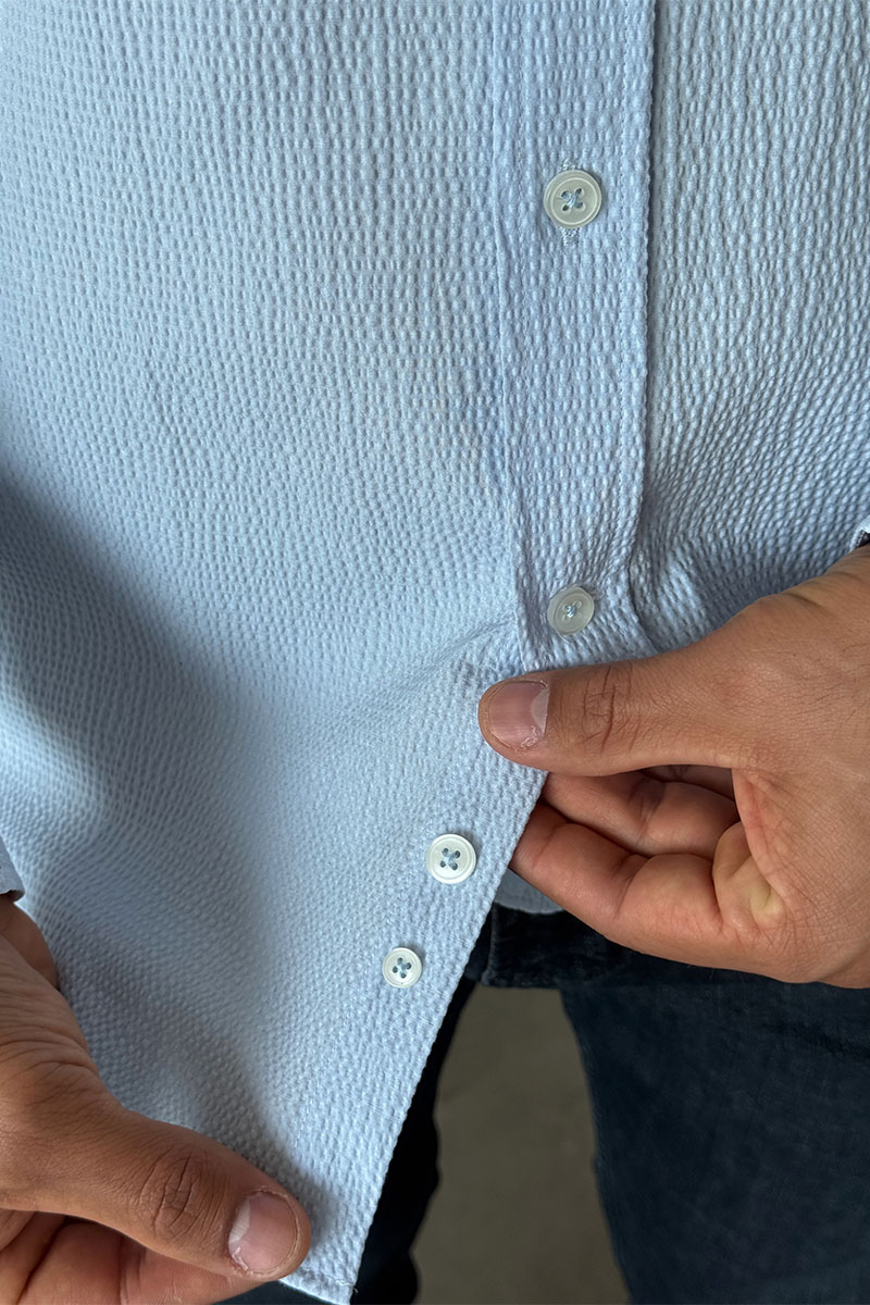 Etro Мужская голубая рубашка Pegasus logo