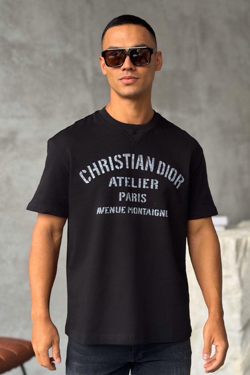 Dior Оверсайз футболка Dior Atelier Paris - Black
