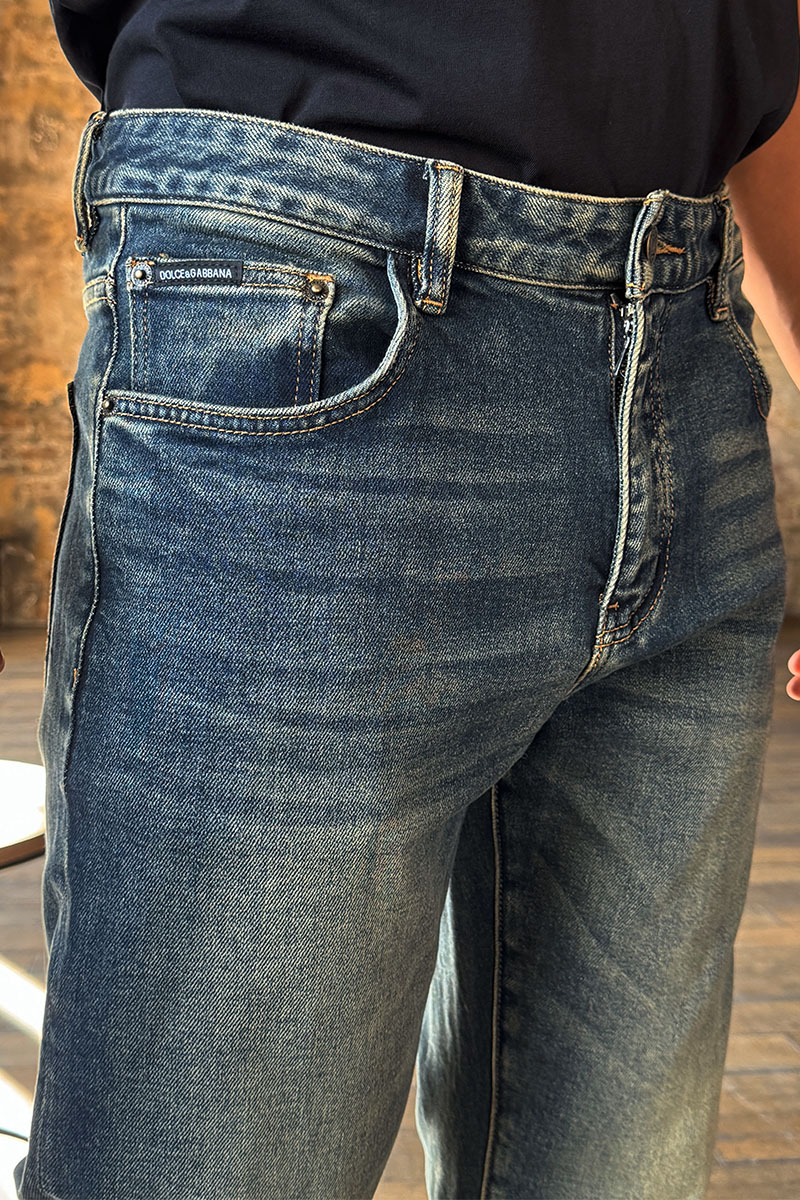 Dоlсе & Gаbbаnа Мужские синие джинсы Premium