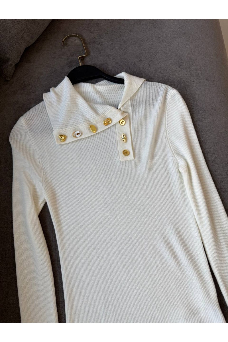Schiaparelli Женский трикотажный лонгслив premium - White