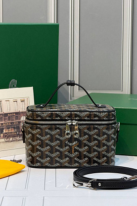 Кожаная сумка Goyard Muse Mini Vanity ​premium 16,5x10,5x8 см