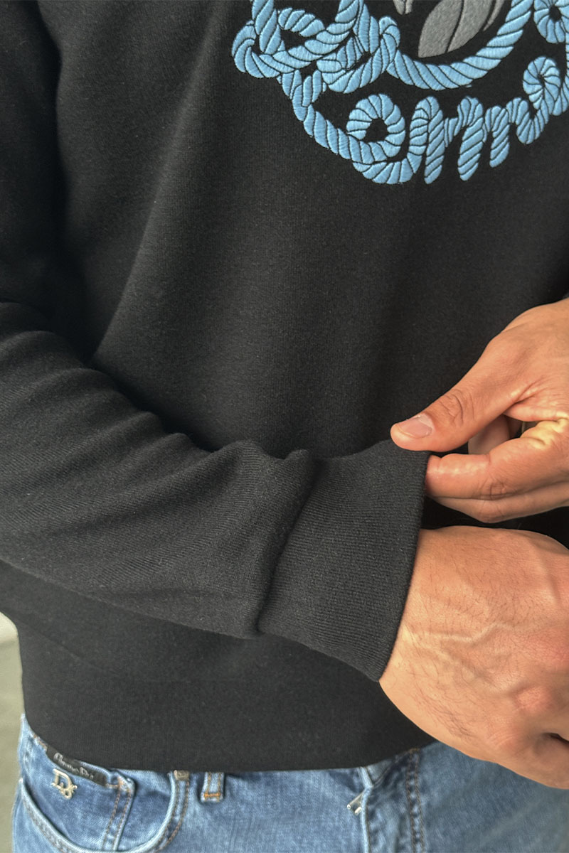 Hermes Мужской свитшот чёрного цвета 