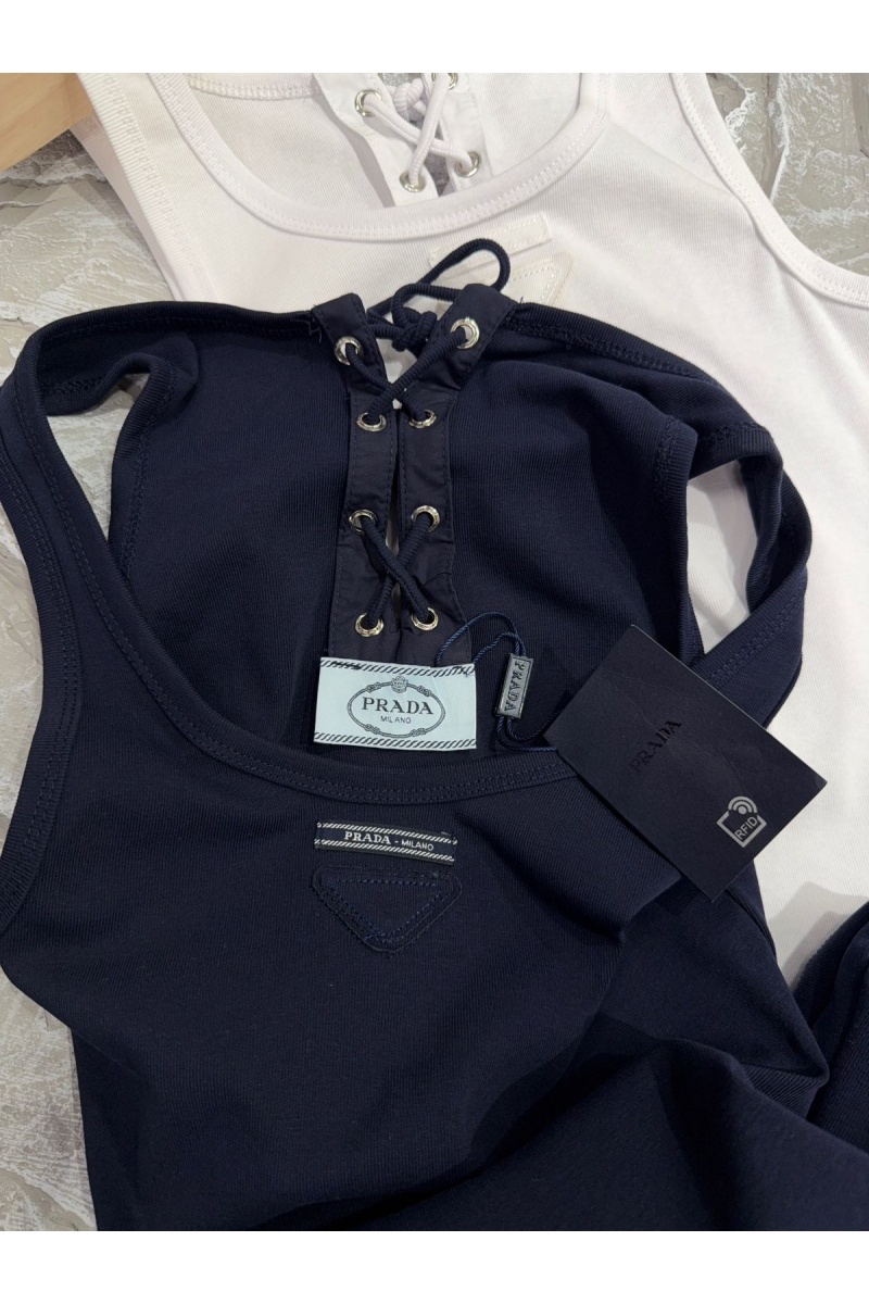 Prada Женский чёрный топ 