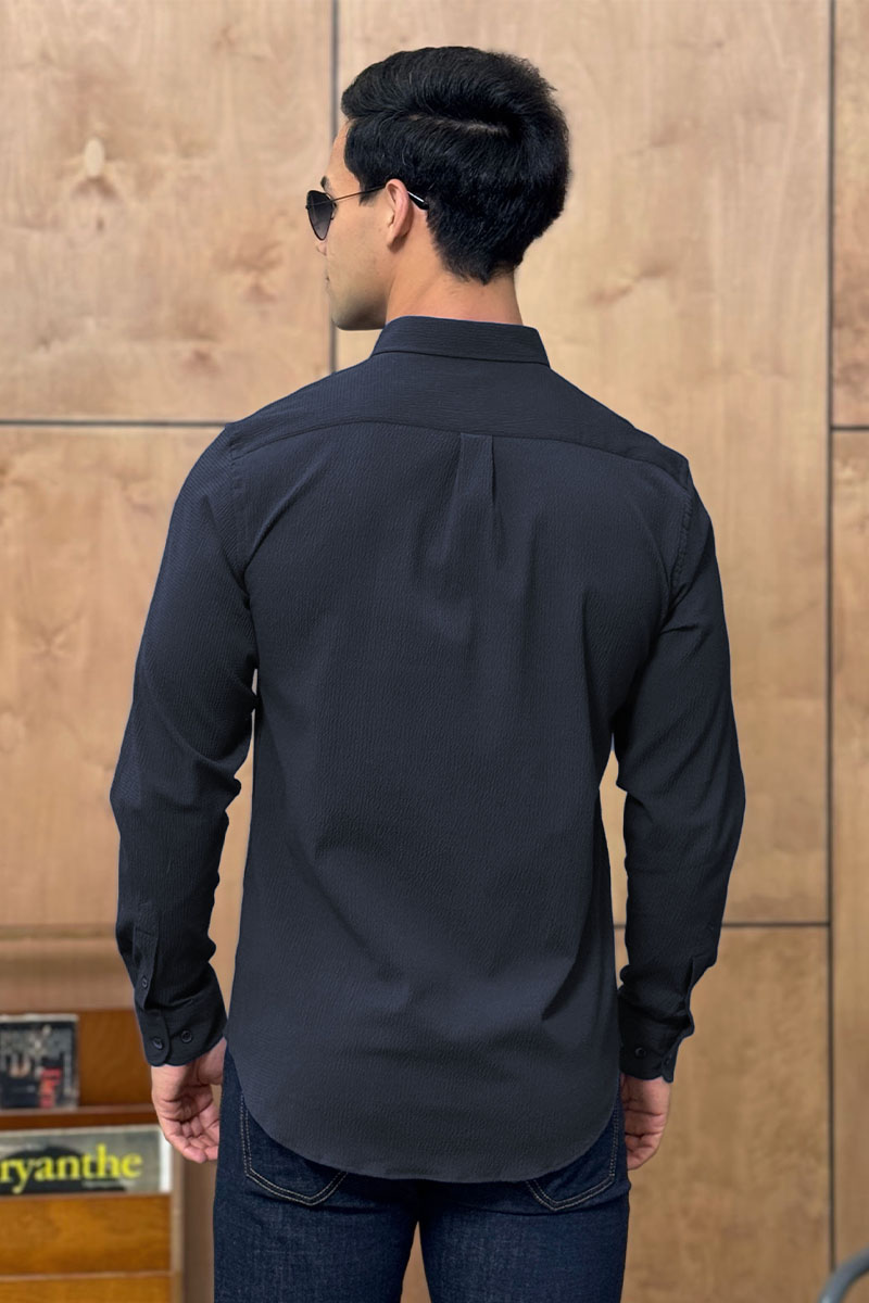 Etro Мужская тёмно-синяя рубашка Pegasus logo