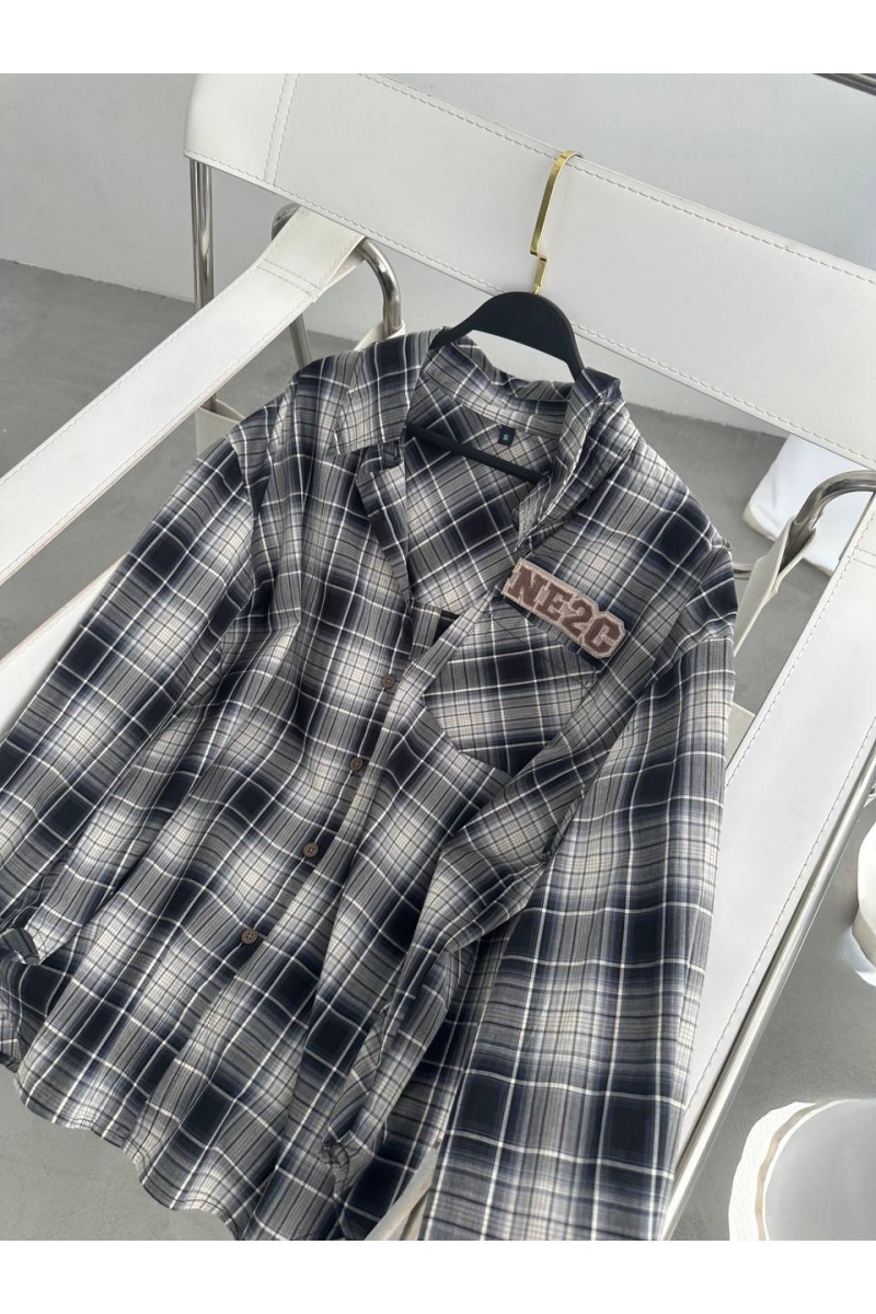 Designer Clothing Женская хлопковая рубашка в клетку