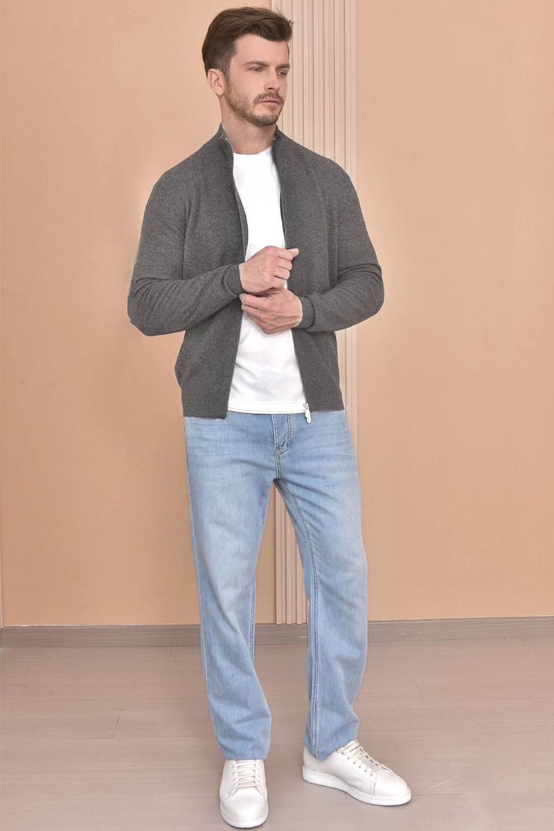Designer Кашемировый свитер Premium - Dark Grey