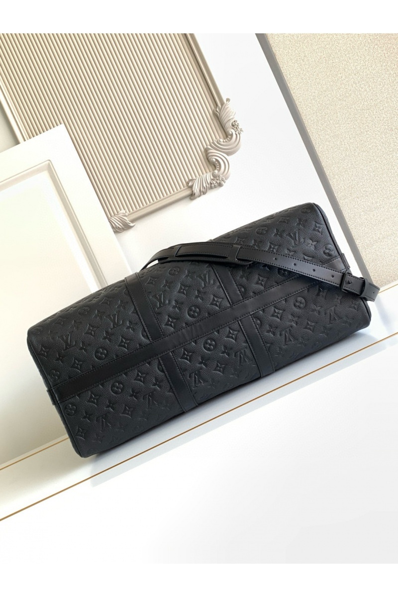 Lоuis Vuittоn Дорожная кожаная сумка Keepal Bondouliere 50 Premium 50x29x23 см