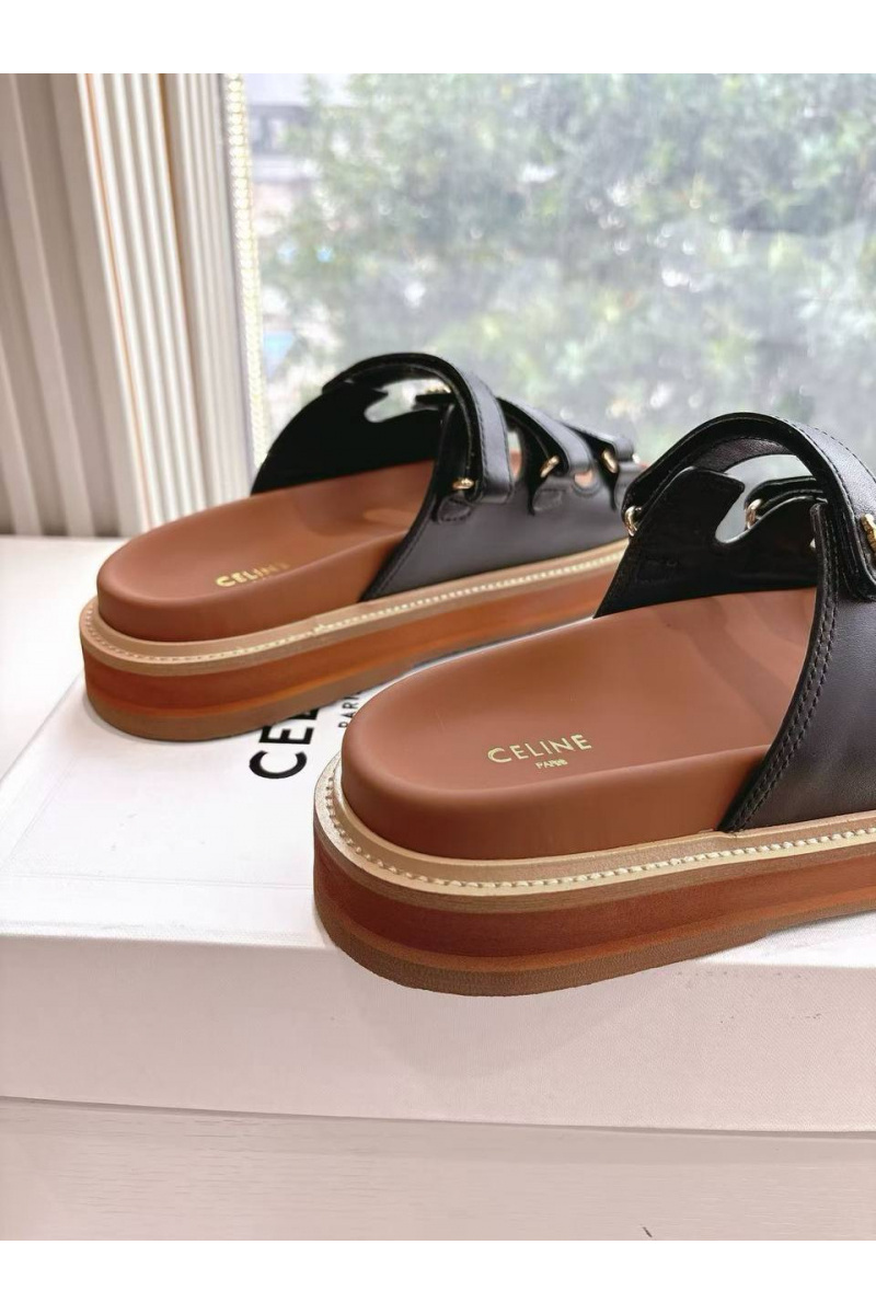 Celine Женские шлёпанцы Premium - Black