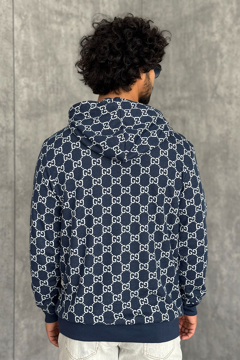 Gucci Двусторонняя кофта GG monogram - Navy 