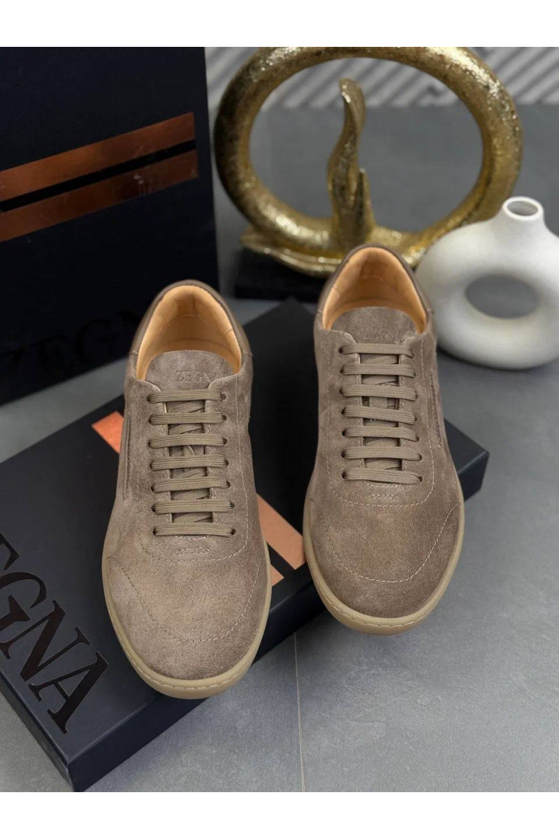 Zegna Мужские замшевые кроссовки "232"