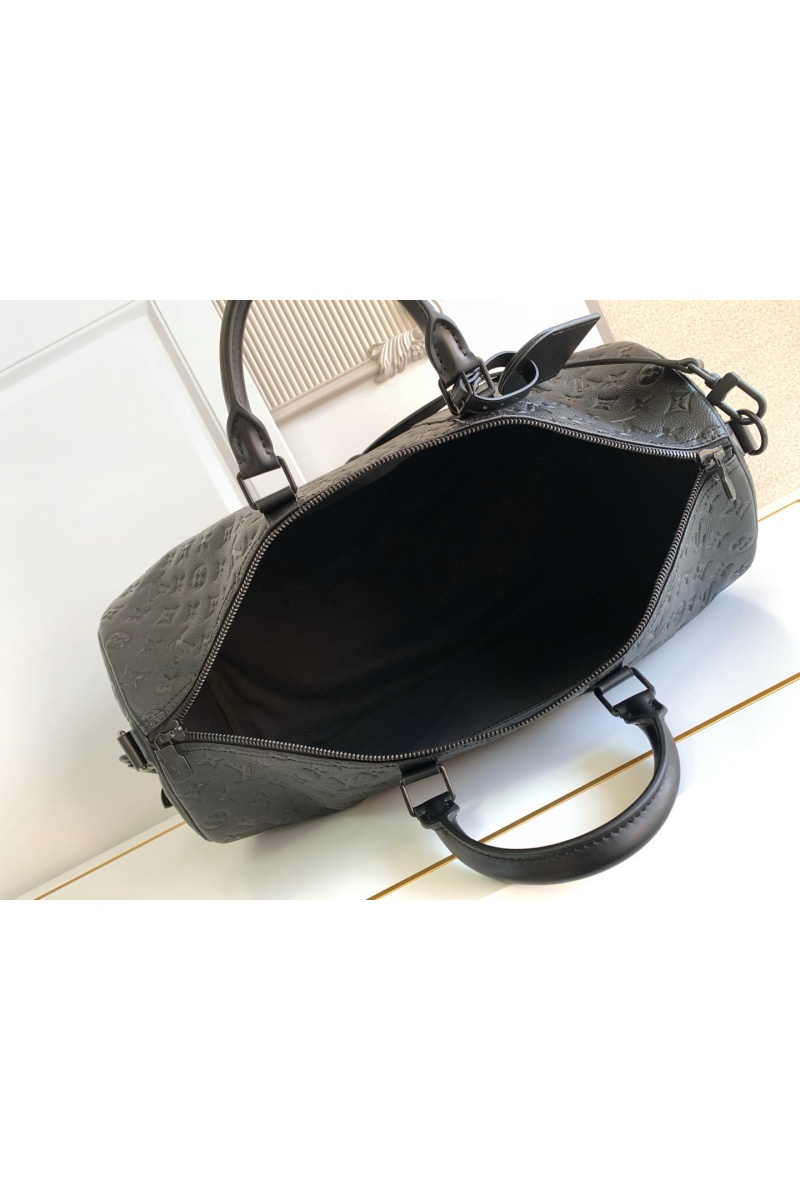 Lоuis Vuittоn Дорожная кожаная сумка Keepal Bondouliere 50 Premium 50x29x23 см