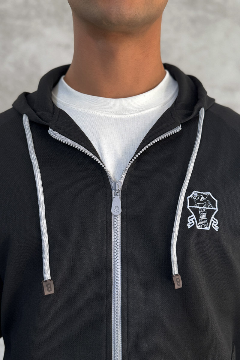 Designer Спортивный костюм logo-embroidered - Black