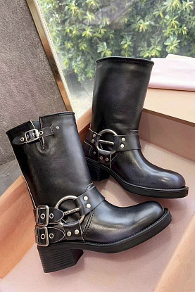 Женские кожаные сапоги Ankle Premium