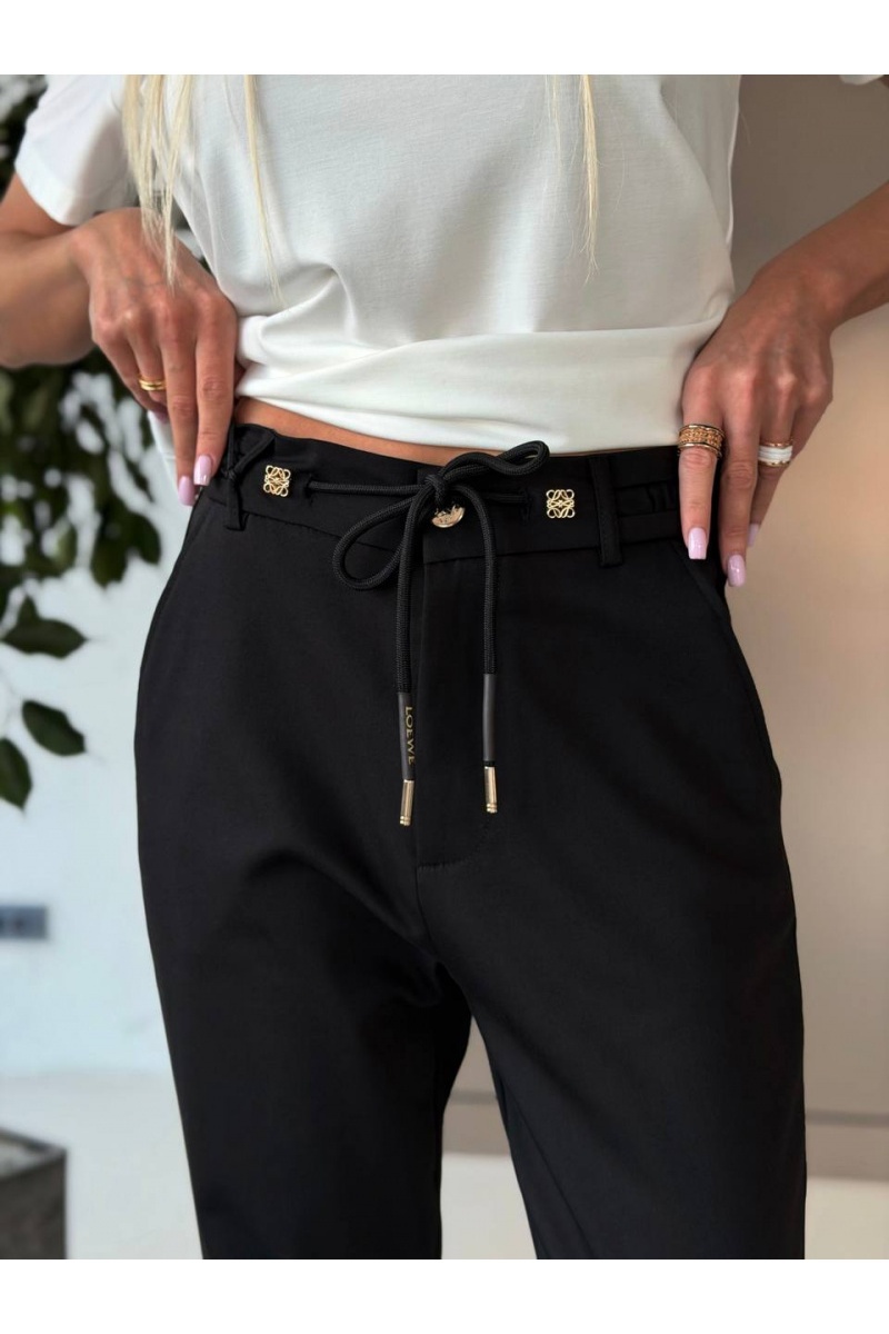 Loewe Женские брюки чёрного цвета premium