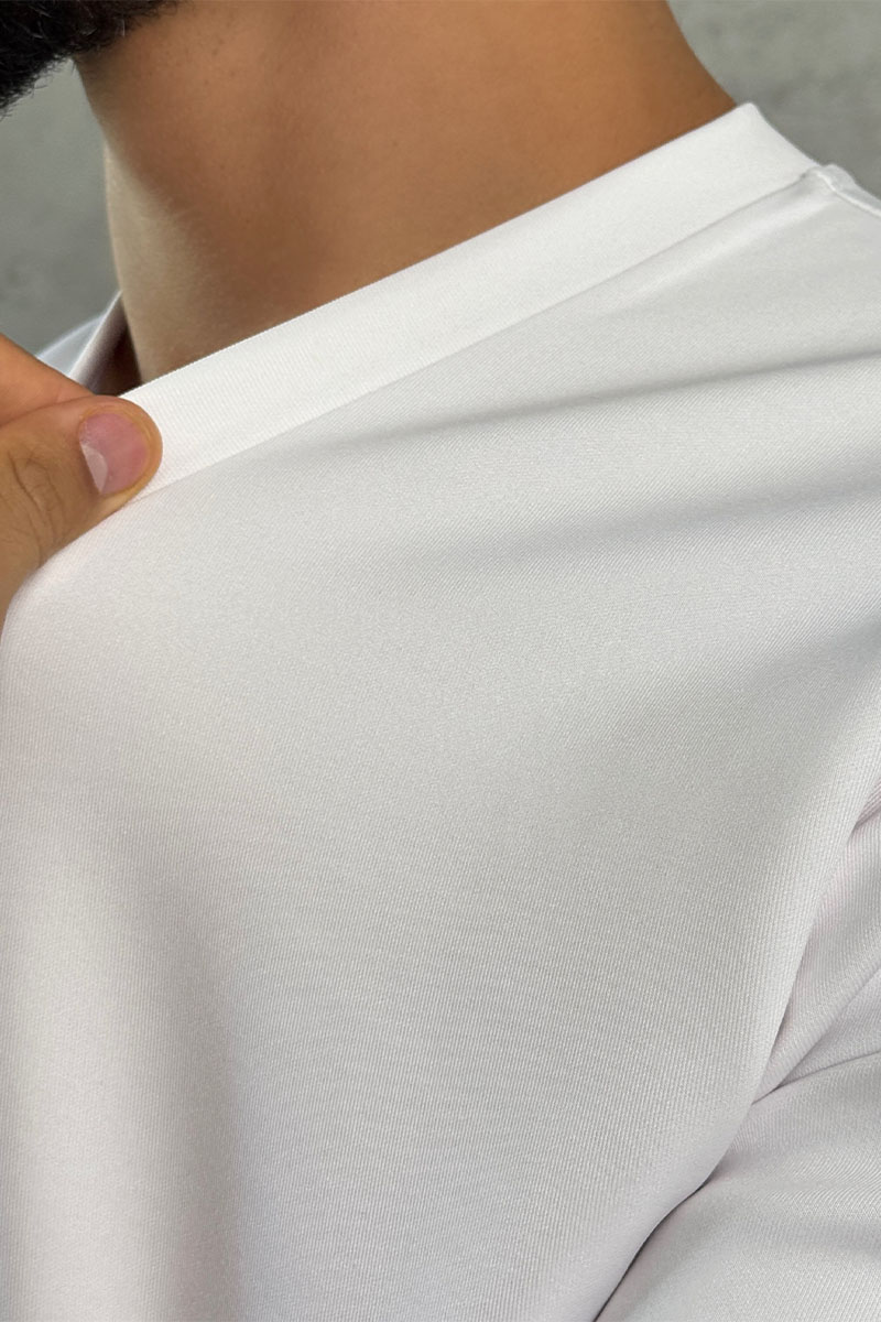 Dоlсе & Gаbbаnа Белая оверсайз футболка logo-plaque