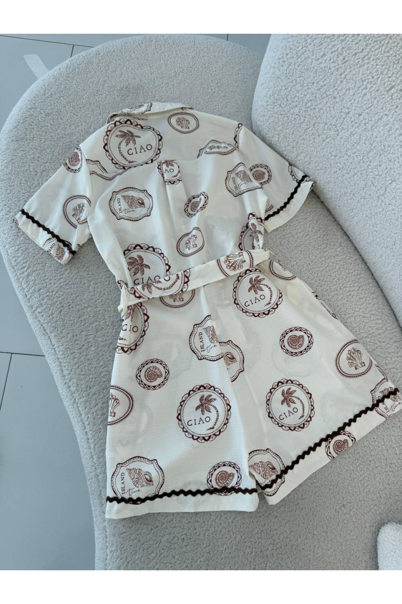 Zimmermann Женский комбинезон Zimmermann белого цвета