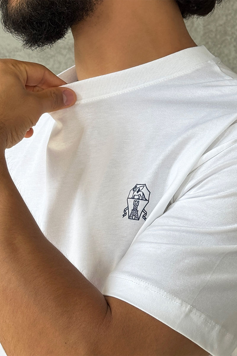 Designer Мужская белая футболка 